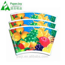 High Quality Wholesale Printed Cold Drink Paper Cup Fan For Cup Making